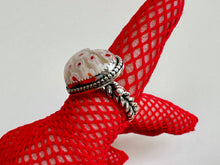Load image into Gallery viewer, Millefiori Wide Smaller Braided Heart Ring Size 8 Ready To Ship