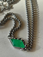 Load image into Gallery viewer, Pre Order 1920s Art Deco Emerald Glass Goddess Choker