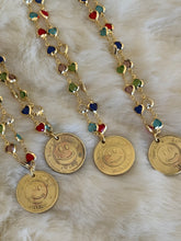 Load image into Gallery viewer, Good Luck 18k Rainbow Heart Necklace