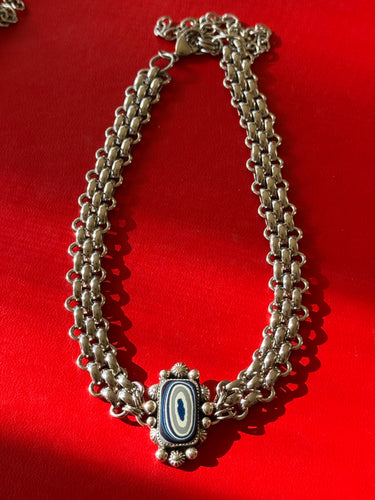 Rectangle Fordite Bloom Choker