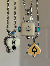 Load image into Gallery viewer, 1930s Spade King Poker Dice Necklace