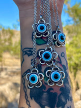 Load image into Gallery viewer, Pre Order Evil Eye Flower Necklace