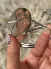 Load image into Gallery viewer, Teal Harlequin Cuff Bracelet