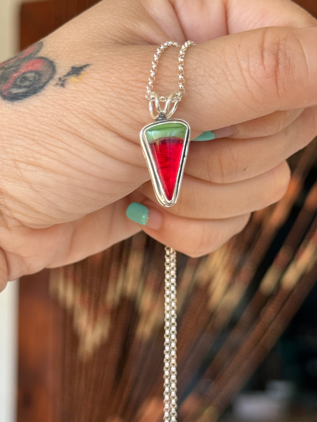 Rosarita Watermelon Slice Necklace