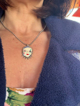 Load image into Gallery viewer, Harlequin She Wore Blue Velvet Necklace