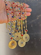 Load image into Gallery viewer, Good Luck 18k Rainbow Heart Necklace