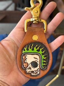 Biker Barts Leather Keychain
