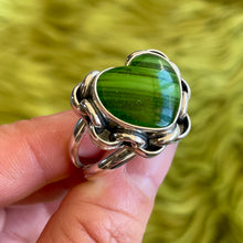 Load image into Gallery viewer, Pre Order 1950s Green Striped Chain Ring