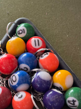 Load image into Gallery viewer, Mini Billiard keychain
