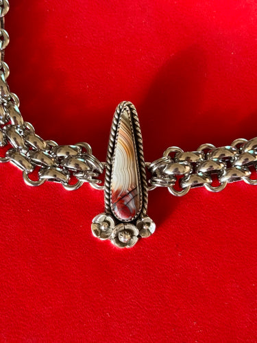 Crazy Lace Blood Drop Bloom Choker