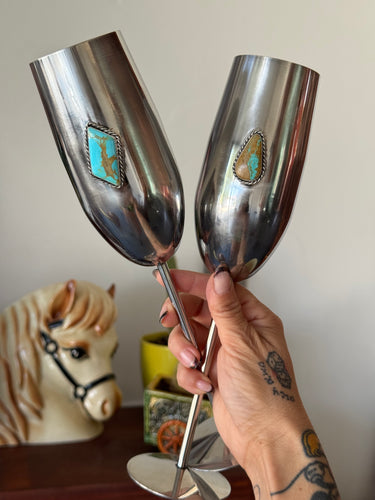 CUSTOM Turquoise Flutes for Katrina