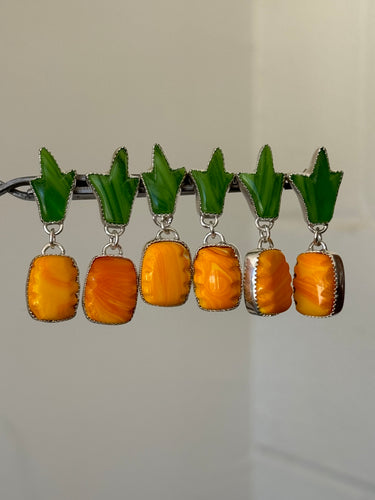 1970s Rosarita Pineapple Dangles