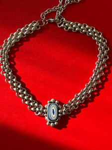 Rectangle Fordite Bloom Choker