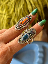 Load image into Gallery viewer, Fordite Orange Ya Glad Ring Size