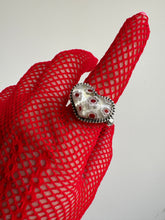 Load image into Gallery viewer, Millefiori Wide Smaller Braided Heart Ring Size 8 Ready To Ship