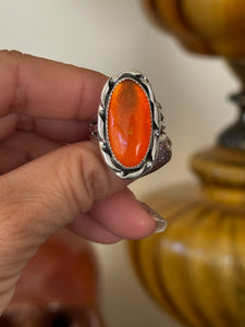 Mexican Fire Opal Ring Size 7