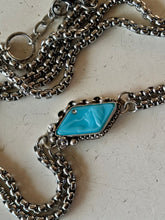 Load image into Gallery viewer, PRE ORDER 1920s Art Deco Blue Glass Goddess Choker