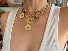 Load image into Gallery viewer, Good Luck 18k Rainbow Heart Necklace
