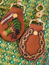 Load image into Gallery viewer, All Tooled out Leather Keychain