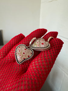 Flutter Hearts Huggie Hoops