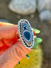 Load image into Gallery viewer, Fordite Heavy Twist Ring Size 8