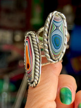 Load image into Gallery viewer, Fordite Heavy Twist Ring Size 8