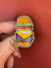 Load image into Gallery viewer, Cheeseburger Glass Ring