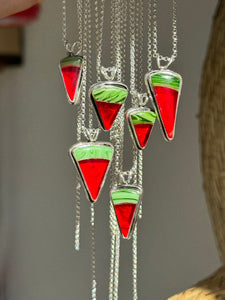 Rosarita Watermelon Slice Necklace