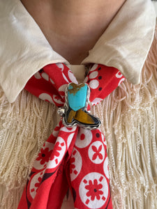 CUSTOM for Jennifer Teal Turquoise and Tigereye Braided Horse Ring