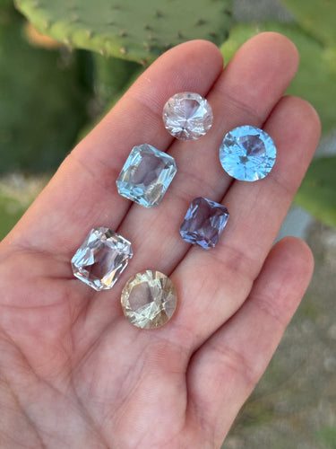 Custom Square Aquamarine Square Ring for Iris