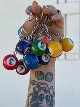 Load image into Gallery viewer, Mini Billiard keychain