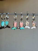 Load image into Gallery viewer, Milliefori Rose Boot Hoops