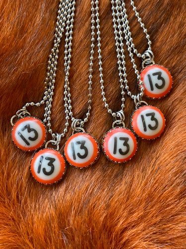 Friday the 13th Billiard Necklace