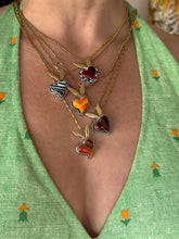 Load image into Gallery viewer, Psychedelic Red and Smoke Bunny Necklace