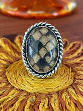 Load image into Gallery viewer, Rattlesnake Skin Ring Size 7