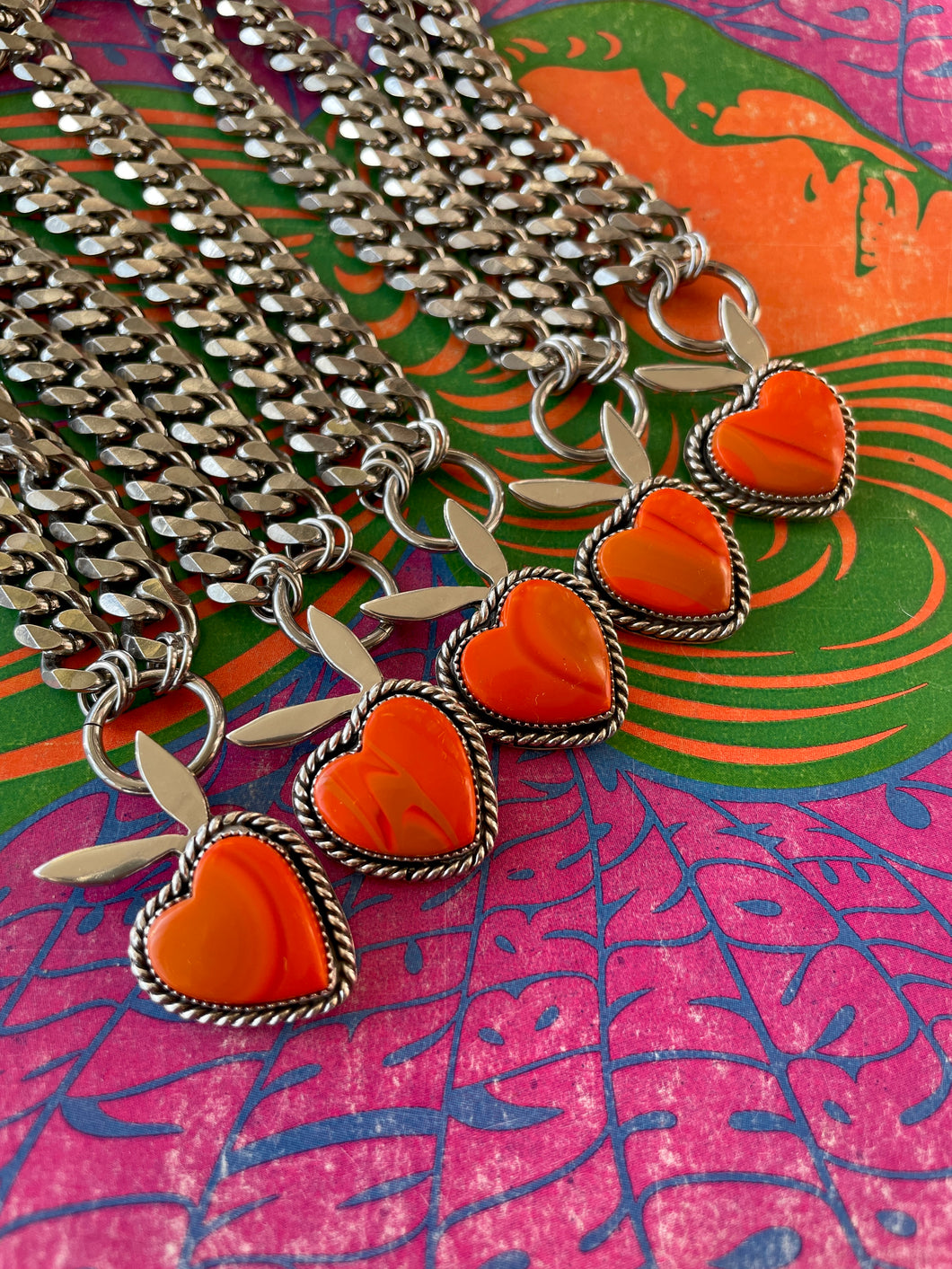Orange Swirl Rosarita Bunny Love Choker