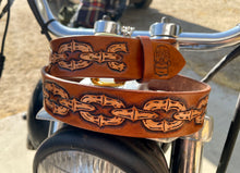 Load image into Gallery viewer, Made in your size Leather Chain Belt