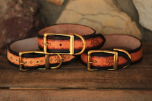 Load image into Gallery viewer, Leather Sunburts Dog Collar
