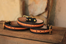Load image into Gallery viewer, Leather Sunburts Dog Collar