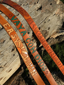 Carved Leather Belts