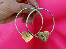 Load image into Gallery viewer, Sterling Silver Bunny Hoops- PRE ORDERS