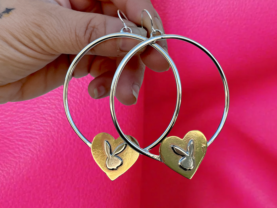 Sterling Silver Bunny Hoops- PRE ORDERS