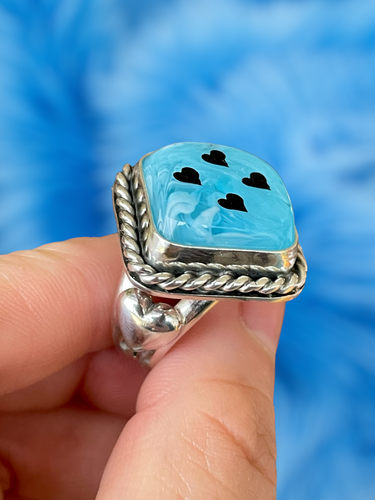 Blue Dice Ring Customs available