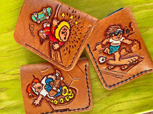 Load image into Gallery viewer, Garage Pail Kids Leather Card Holders