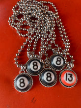 Load image into Gallery viewer, Ball Chain Pool Ball Necklace