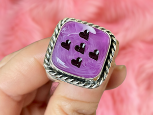 Purple Dice Ring Customs available